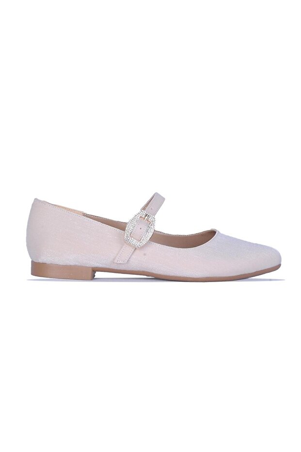 Renesme Buckle Satin Women's Ballerinas
