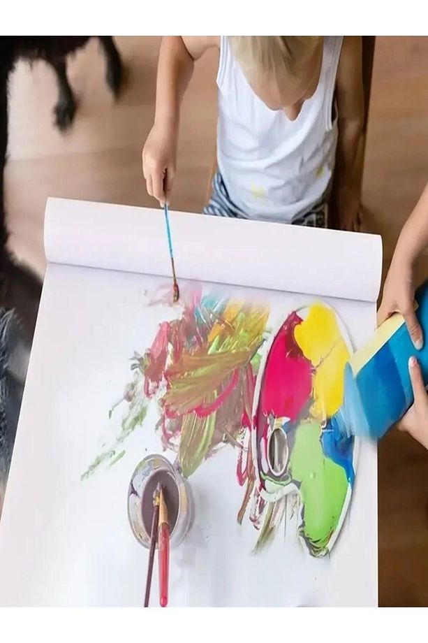 Rulo Resim Kağıdı 1 Adet Genişlik 45 cm Uzunluk 30 Metre Resim Masası  Uyumlu  Plotter - 2