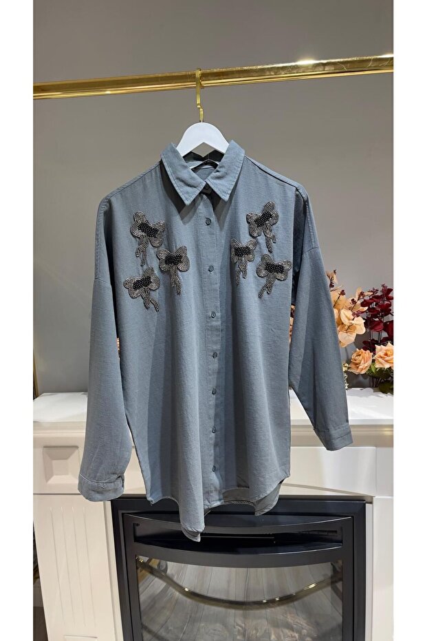 Gömlek-XL - GRİ - 8