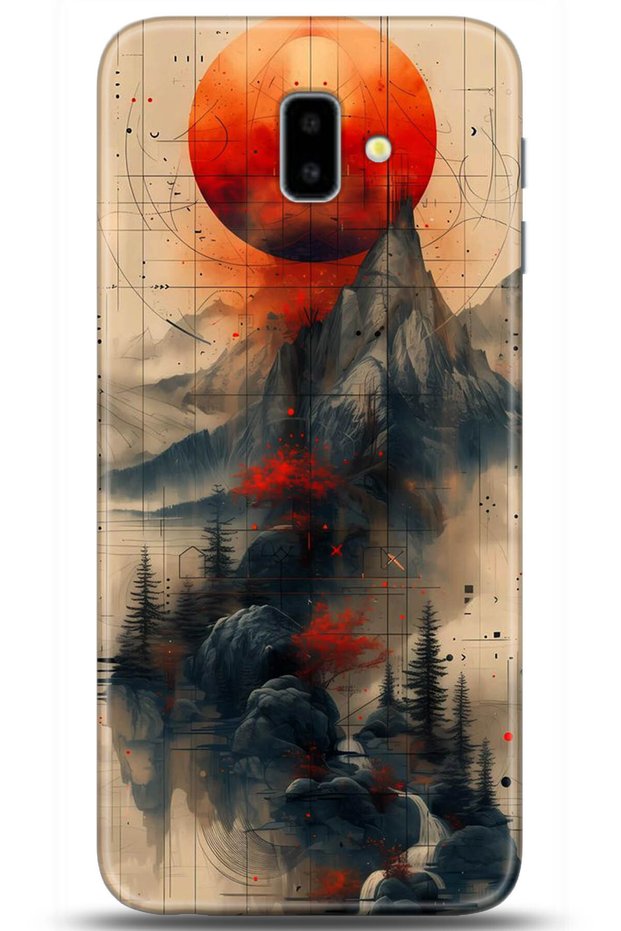 حافظة لهاتف سامسونج جالاكسي J6+ بلس مطبوعة بدقة HD - تصميمات محددة 5244