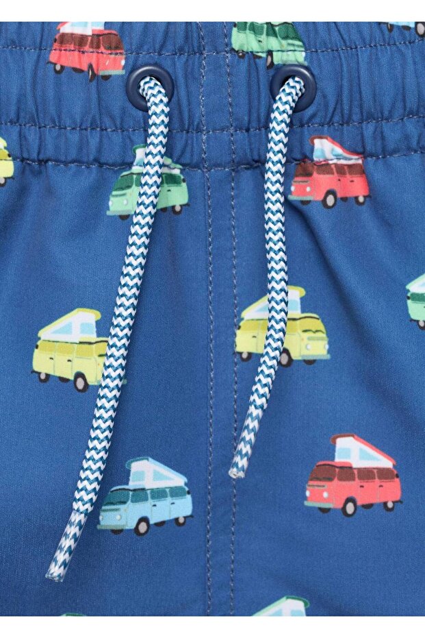 Desenli şort mayo - 4