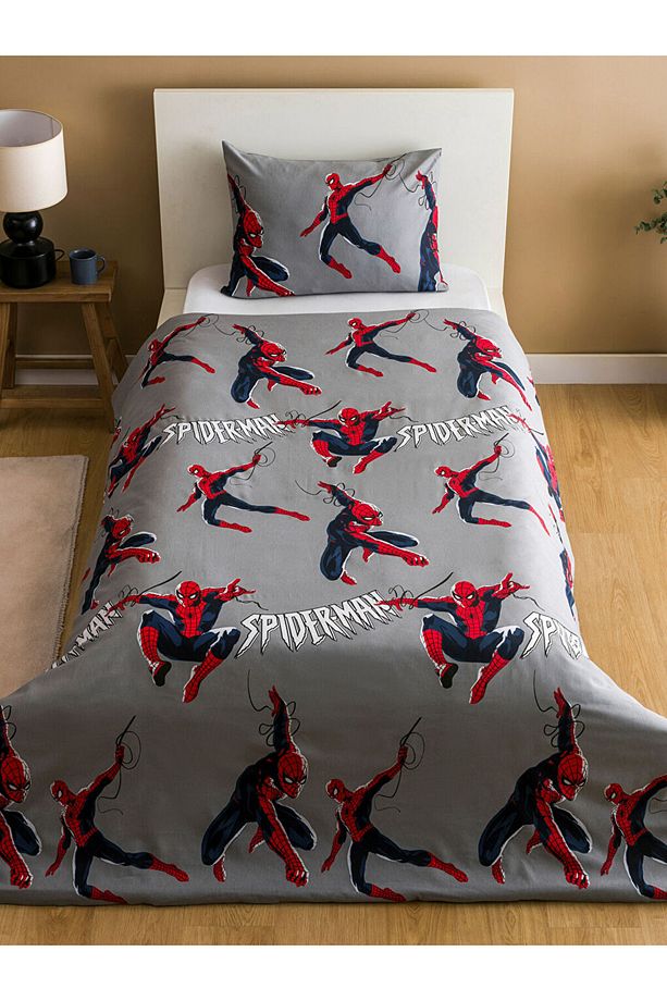 LCW Spider-Man Baskılı Tek Kişilik Nevresim Seti - 2