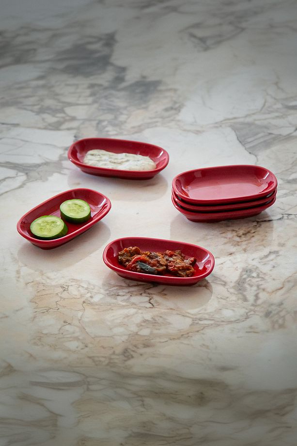 Gözde Küçük Kayık Tabak 6'lı (12X7 CM) - Kırılmaya Dayanıklı Kahvaltı, Çerezlik Ve Sunum Tabağı - 7