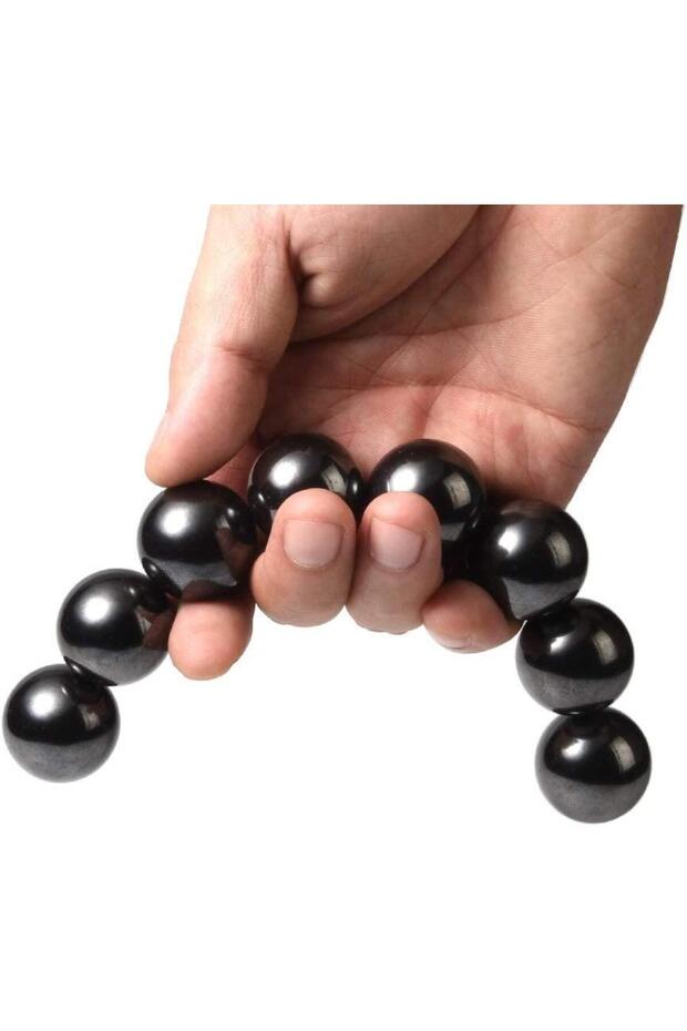 Bilye Şeklinde Manyetik Mıknatıs Stres Topu, Ø20 mm Stres Mıknatısı, Küre Mıknatıs - 10 Adet - 5