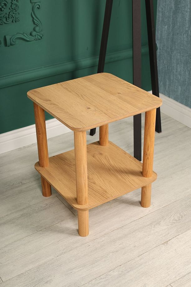 Vivo Yan Sehpa: Minimalist Mdf'lam Ve Ahşap Ayak Tasarım Modern - 5