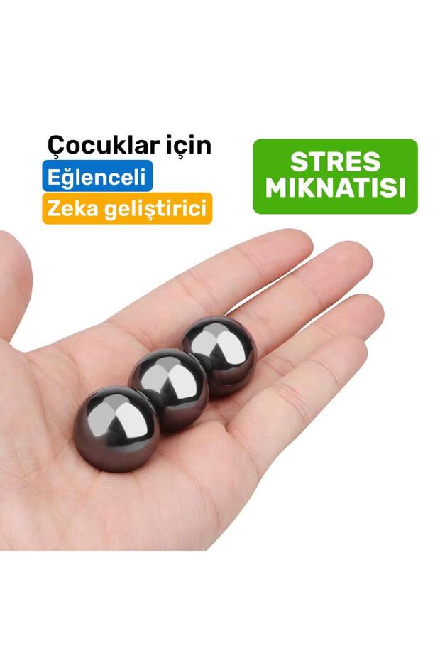 Bilye Şeklinde Manyetik Mıknatıs Küre Topu, Ø20 mm Bilye Mıknatısı, Küre Mıknatıs - 5 Adet - 2