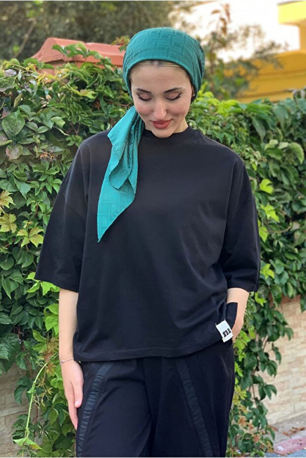 25Y7004 - SİYAH - ARA BOY BASIC TSHIRT - 3