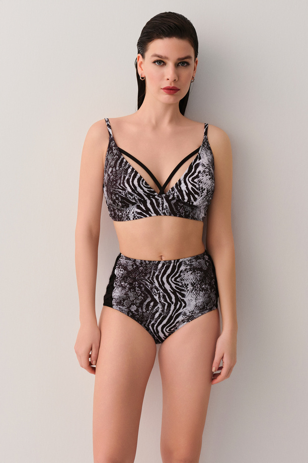 Savage Biyeli Üçgen Bikini Üst - 2