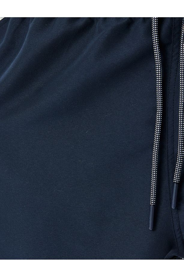 Beli Bağcıklı Cep Detaylı Oversize Deniz Şortu - 6