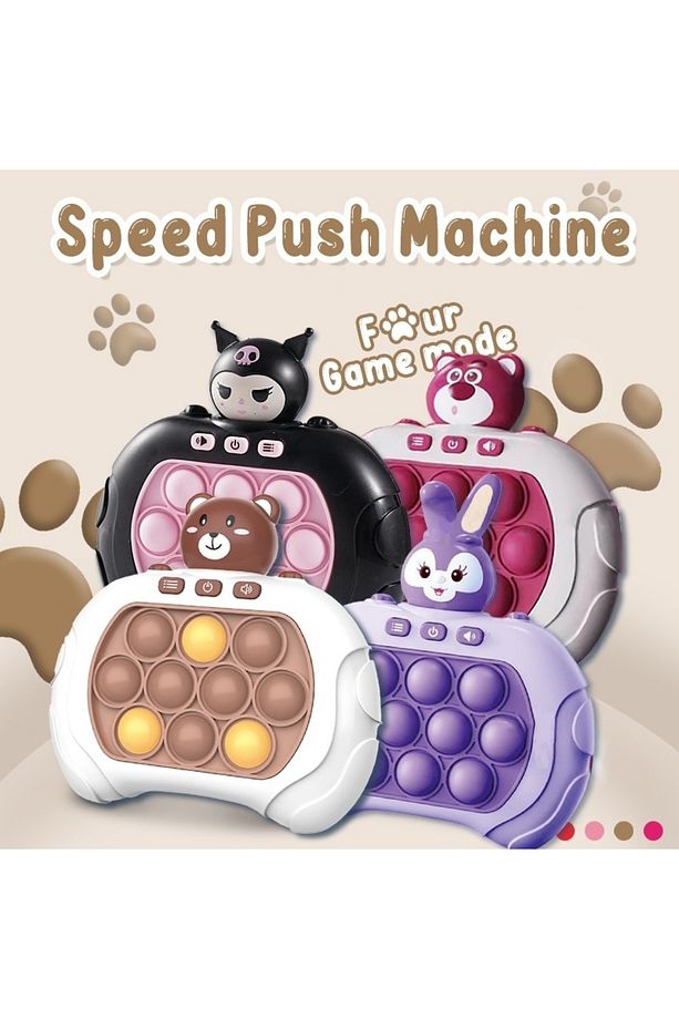 Fast Push Popit Oyuncak Işıklı Ve Sesli Stres Giderici Hızlı Itme Oyuncağı Eğitici Pop It Mavi - 1