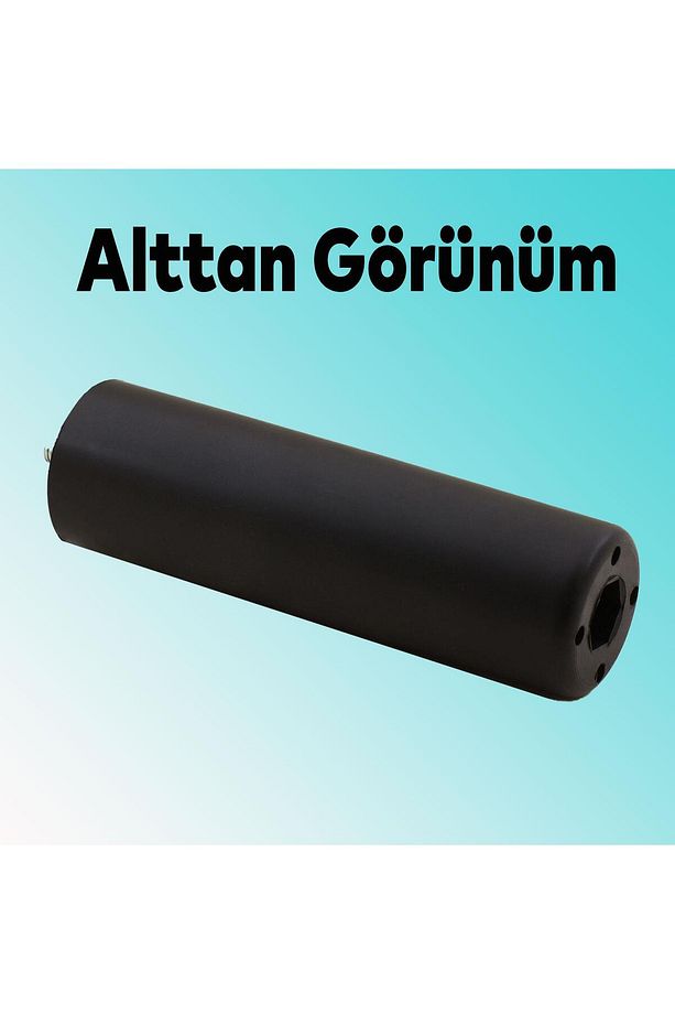 Mobilya Kanepe Koltuk Destek Ayağı Baza Orta Ayak Siyah Yükseltici Yükseltme M8 Civatalı Vidalı 15cm - 6