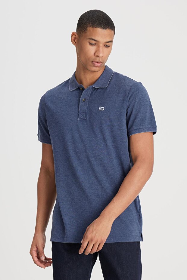 Polo Yaka Tshirt İndigo - 4