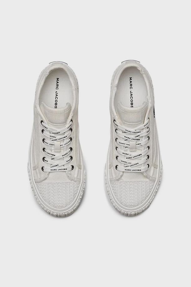 Logolu Kanvas Sneaker Ayakkabı AYAKKABI 2S4FSN023F14 100 - 4