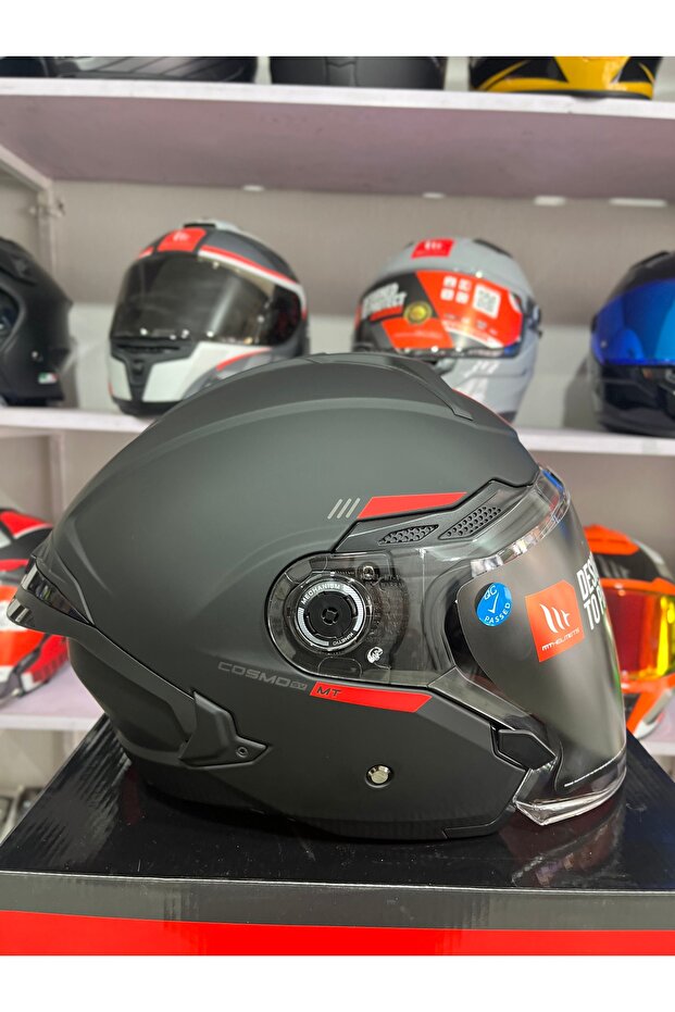 Helmets Mt Cosmo Sv solid Mat siyah kask - 2