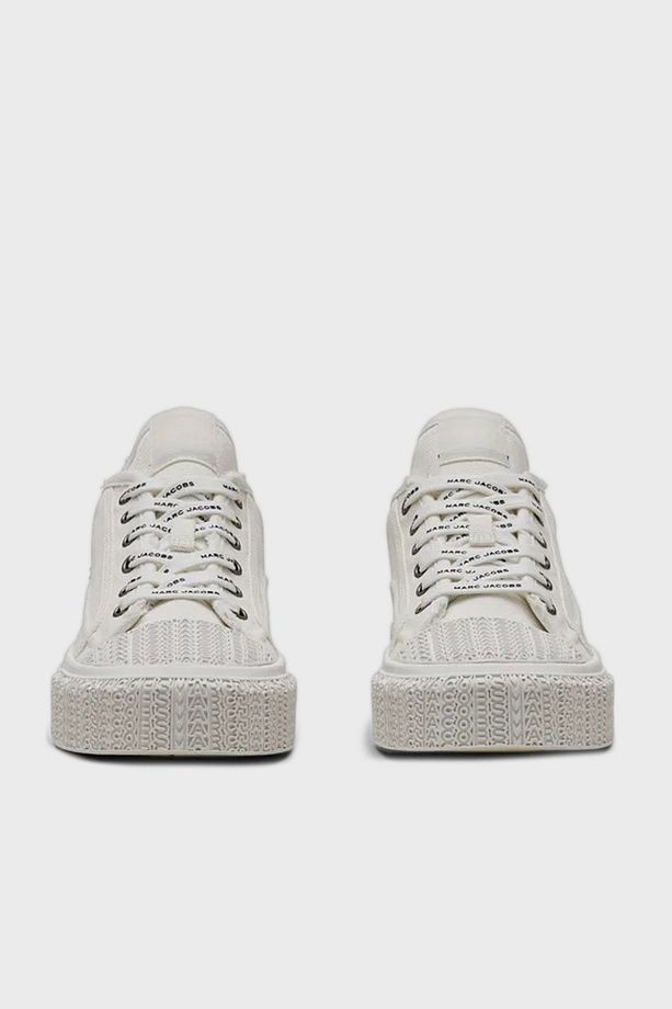 Logolu Kanvas Sneaker Ayakkabı AYAKKABI 2S4FSN023F14 100 - 5