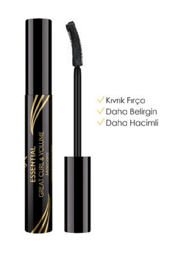 Essential Great Curl & Volume Mascara Kıvırma Etkili Hacim Veren Maskara 9 ml - 3