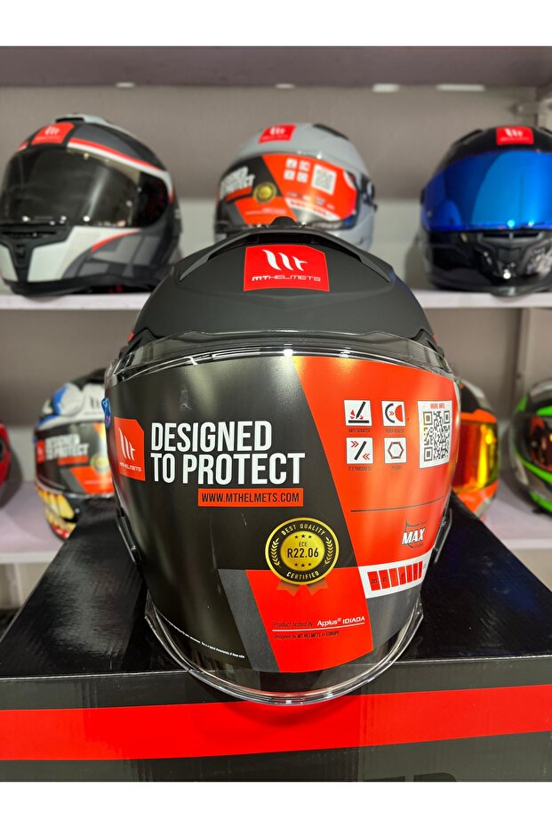 Helmets Mt Cosmo Sv solid Mat siyah kask - 4