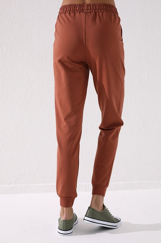 Tarçın Yüksek Bel Jogger Rahat Form Manşetli Kadın Eşofman Alt - 94561 - 7