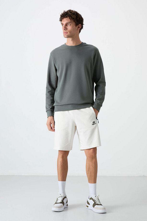 Çağla Basic O Yaka Rahat Form Erkek Sweatshirt - 88053 - 3