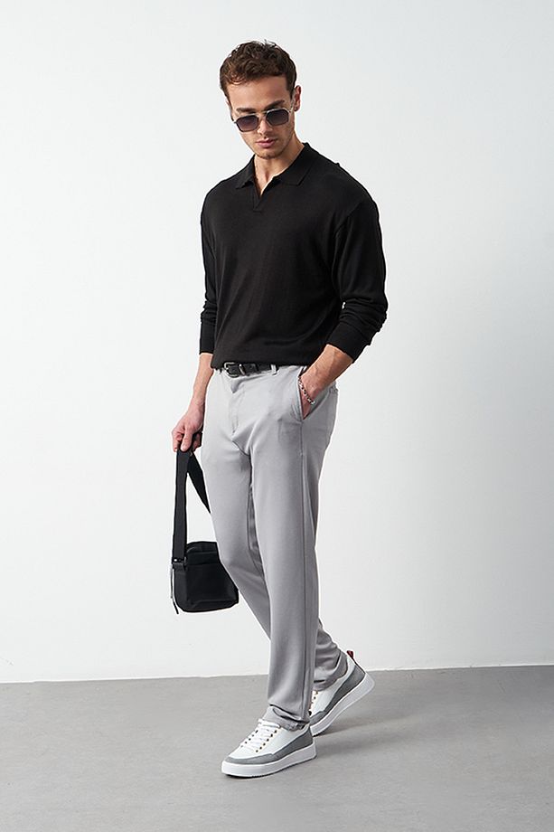 Esnek Modal Kumaş Regular Erkek Pantolon - 1