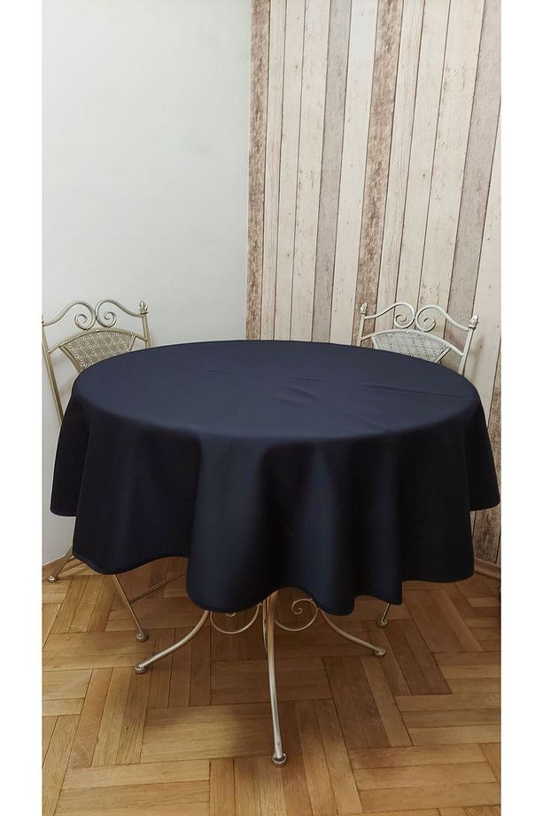 Lüks Fonluk Kumaştan Mamul,dertsiz,fiskos,yemek Masası Örtüsü .çap 150 Cm. - 1