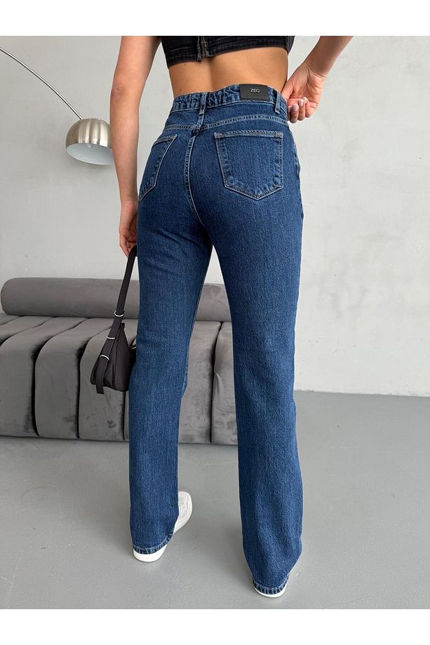 DARK BLUE STRAİGHT BORU PAÇA JEAN - 6
