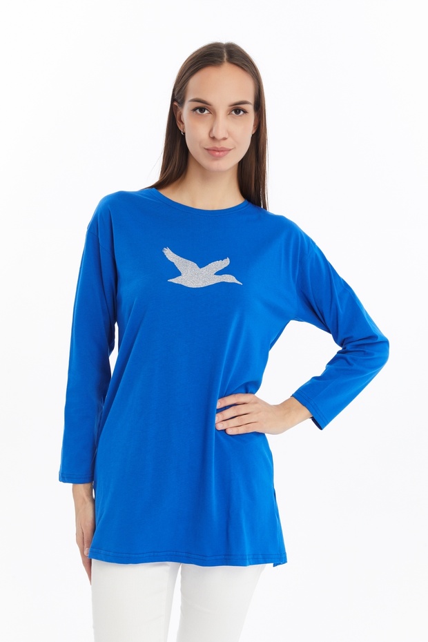 KUŞ BASKILI TUNİK - 6