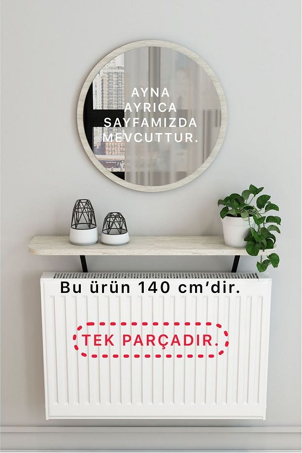 TRAVERTEN 140 CM OVAL PETEK ÜSTÜ RAF DRESUAR - 1