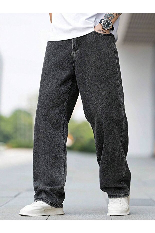 Men's Casual Baggy Denim Jeans Pants