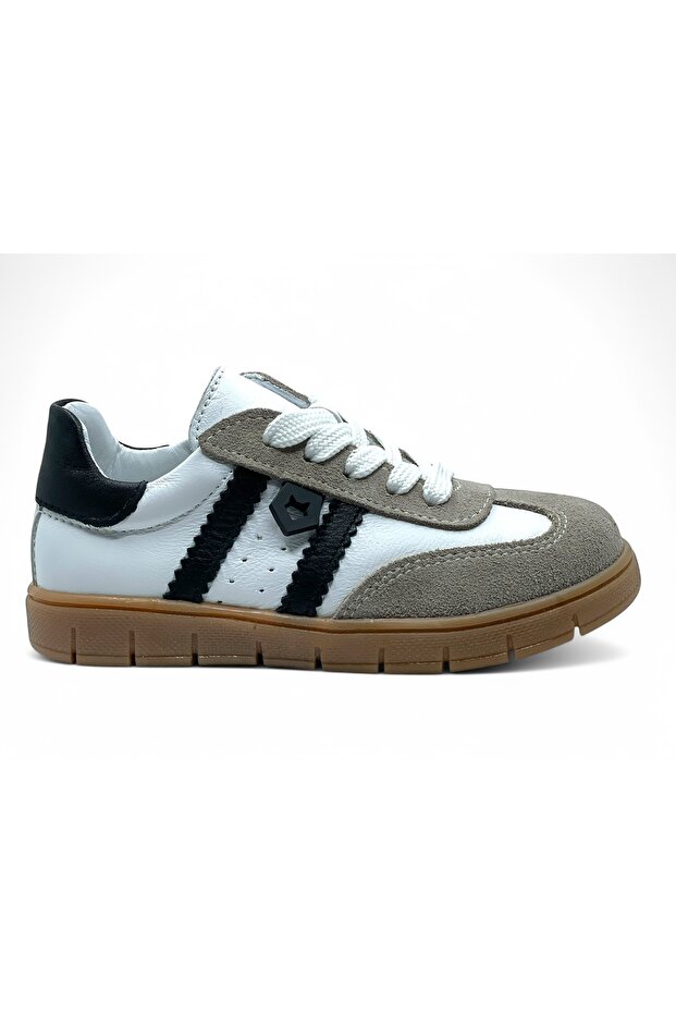 Leather and Orthopedic Sole Boys' Shoes