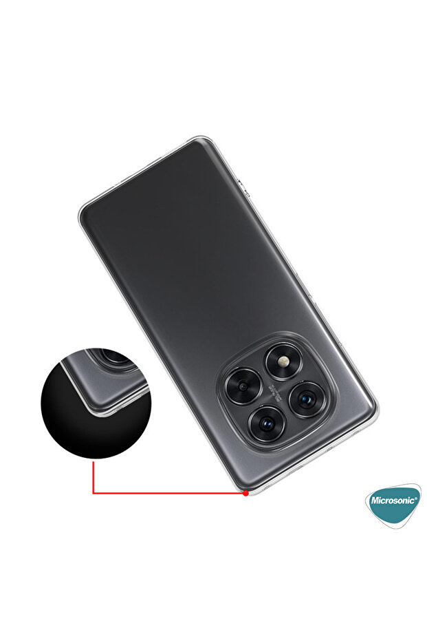 Xiaomi Redmi Note 14 Pro Plus Kılıf Transparent Soft Şeffaf - 6