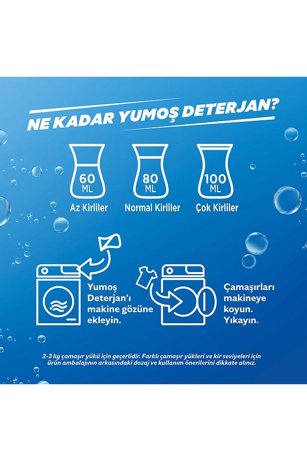Yumoş Sıvı Deterjan Yoğun Terapi Tüm Renkliler İçin 2520 ml x2 - 8