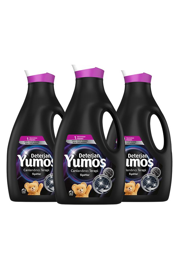 Sıvı Bakım Çamaşır Deterjanı Siyah Ve Koyu Renkli Giysiler Için 2520 ml 3 Adet - 2