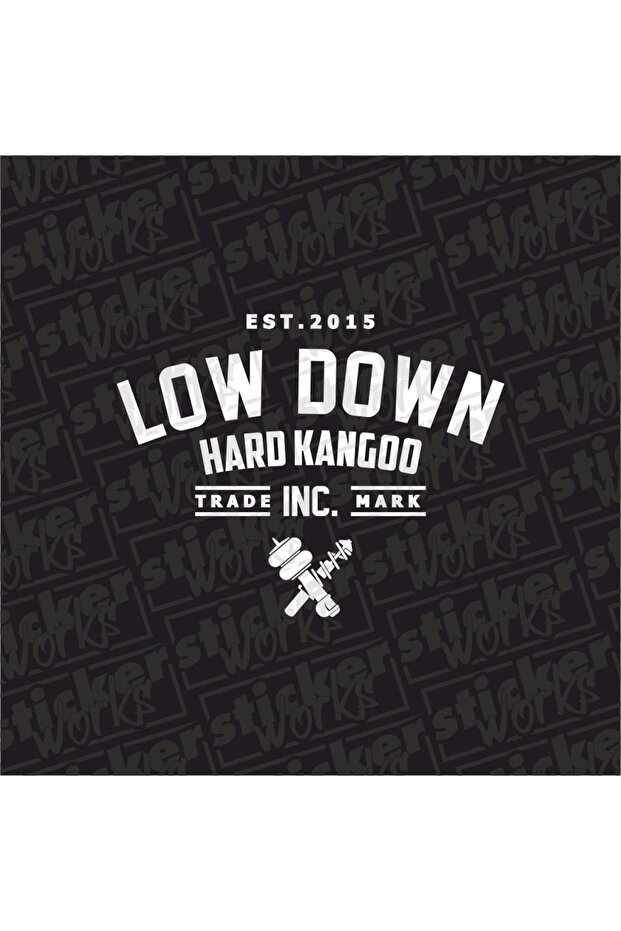 Lown down Hard Kangoo Back Glass Sticker