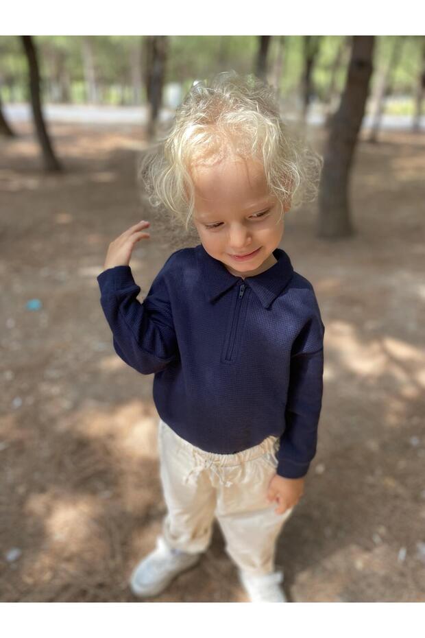 Waffle Theme Sweatshırt - 4