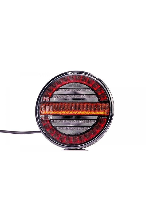 HAMBURGER STOP LAMBASI LEDLİ 12V - 24V 3 FONKSİYON PARK FREN KAYAR SİNYAL 1 METRE - 1