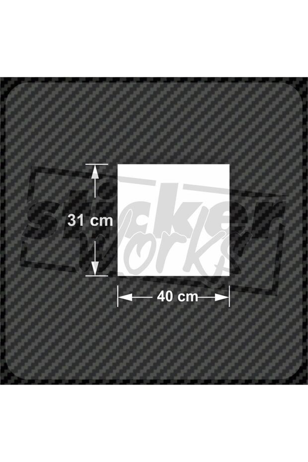 Low down Hard Golf Rear Window Hologram Sticker
