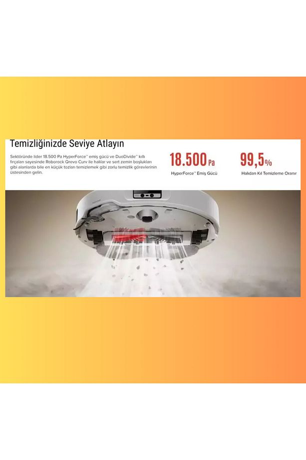 Ultra 18.500 Pa HYPER FORCE Emiş gücüyle Akıllı Robot Süpürge - 8