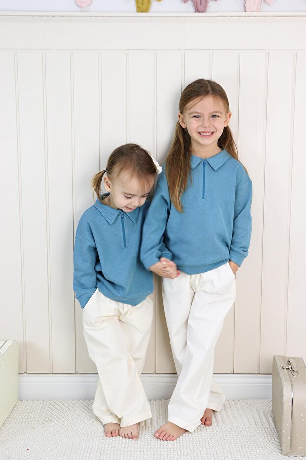 Waffle Theme Sweatshırt - 7