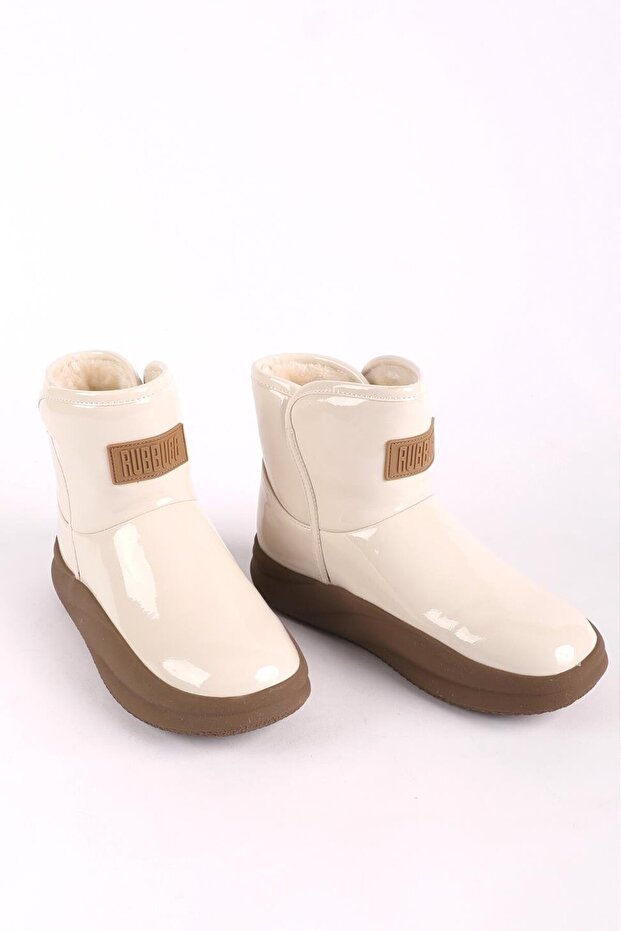 Kadın Kalın Taban Bot Bej - 4