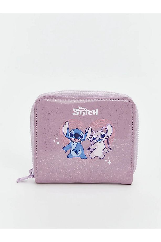 LCW ACCESSORIES Lila Lilo ve Stitch Baskılı Kız Çocuk Cüzdan - 1