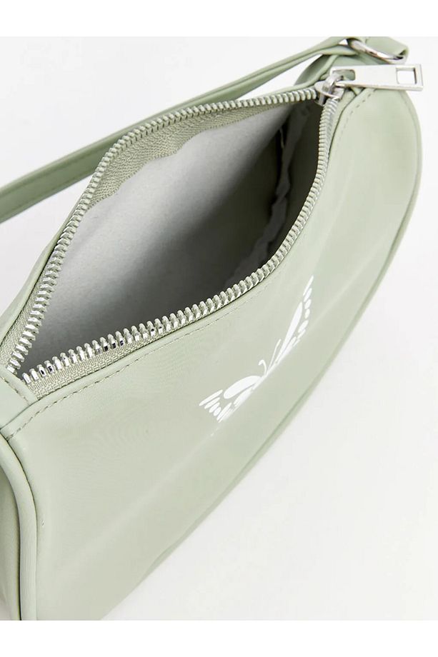 LCW ACCESSORIES Yeşil Kelebek Baskılı Kız Çocuk Baget Çant - 3