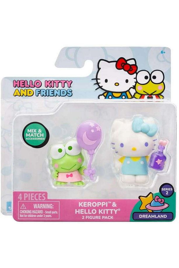 ve Arkadaşları Dreamland 2'li Mini Figür Setleri Keroppi ve Hello Kitty - 1