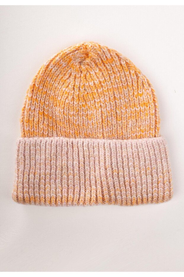 Orange 3-8 Years Knitted Beret