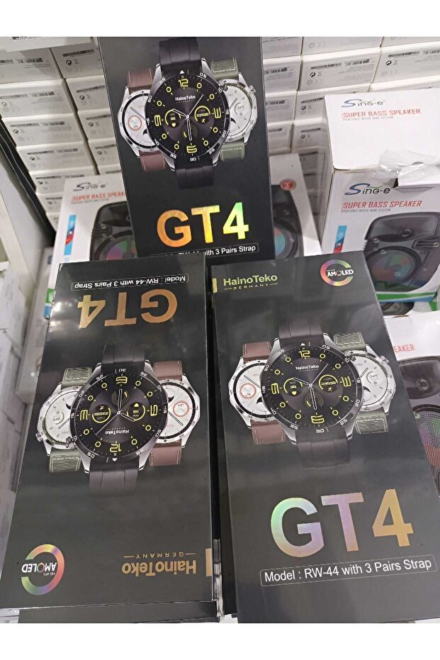 Haino Teko RW44 GT4 Max Amoled Ekran 3 Kordonlu Akıllı Saat Smart Watch - 3