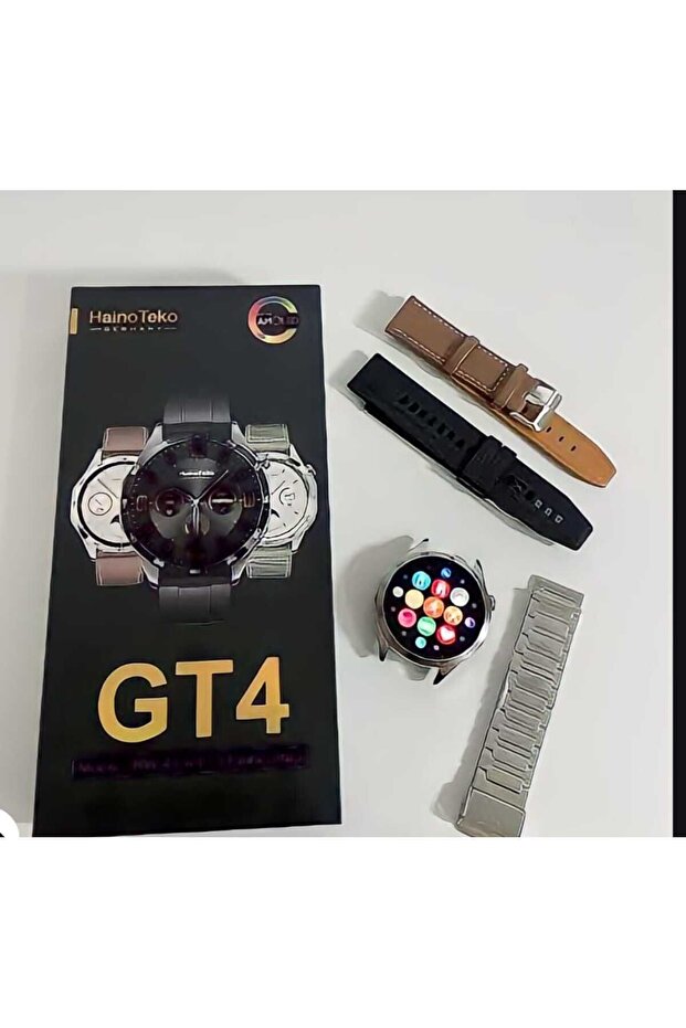 Haino Teko RW44 GT4 Max Amoled Ekran 3 Kordonlu Akıllı Saat Smart Watch - 2