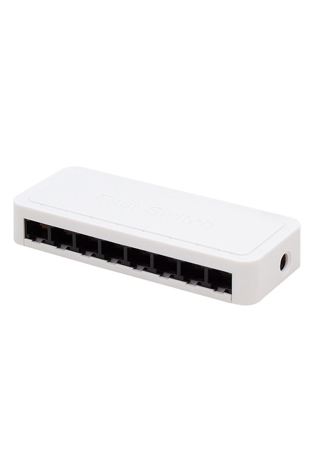 8 Port 10 / 100 Mbit Internet Hub Hup Çoğaltıcı Ethernet Switch Kablo Dağıtıcı Splitter uyumlu - 3