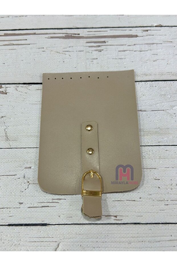 غطاء جلدي مقاس 12x16 سم بيج