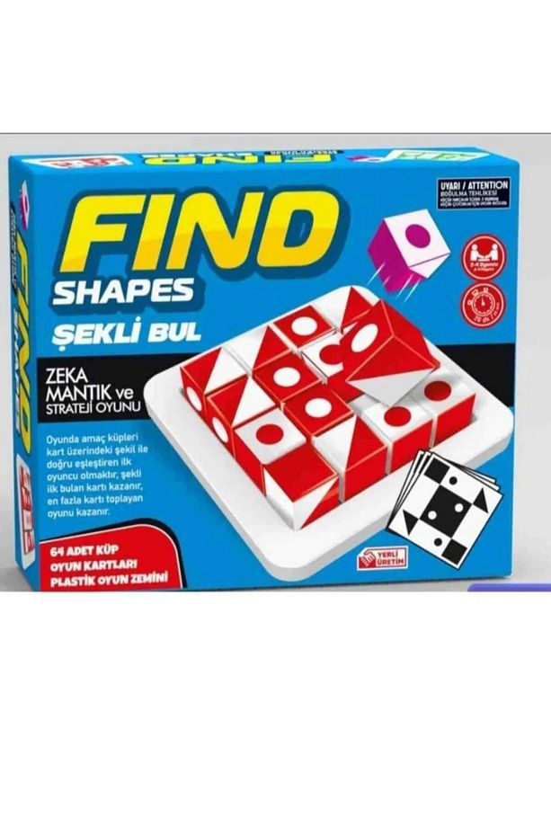 Fınd Shapes (ŞEKLİ BUL - QBİTZ) Renkli Küpler Zeka-mantık Ve Strateji Oyunu - 1