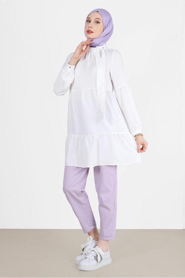 Bağlama Detaylı Tunik 42584 - 3